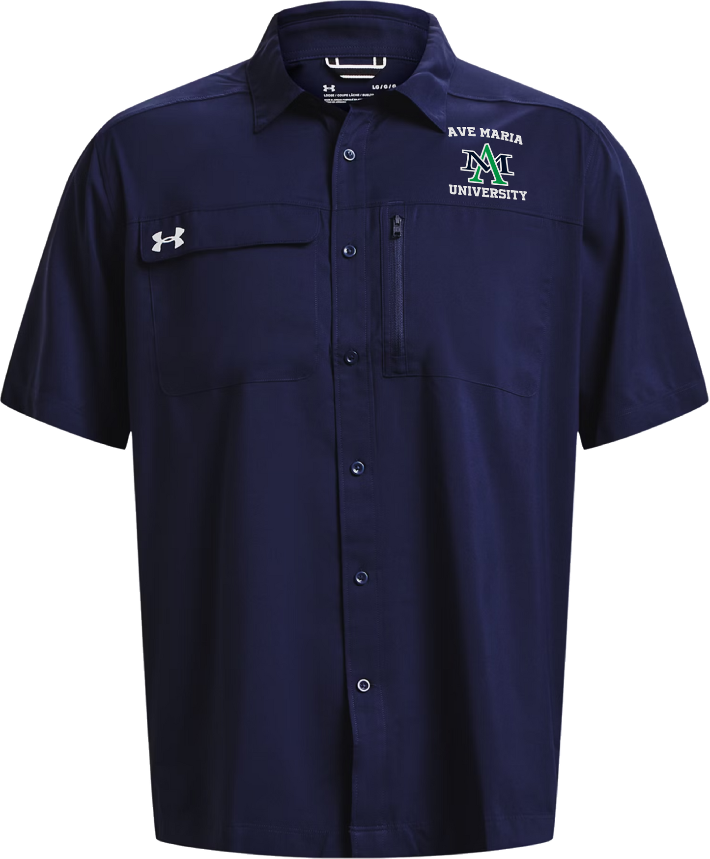 AM - Motivate Button Up - Navy - Under Armour