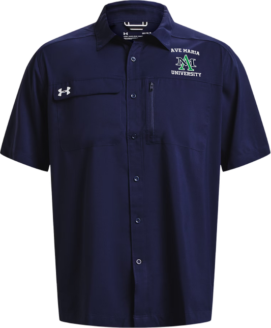 AM - Motivate Button Up - Navy - Under Armour