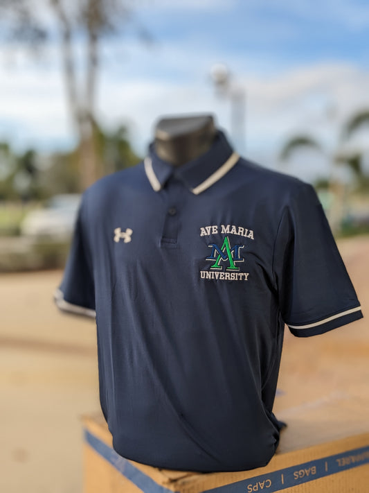 Navy Team Tipped Polo - Under Armour