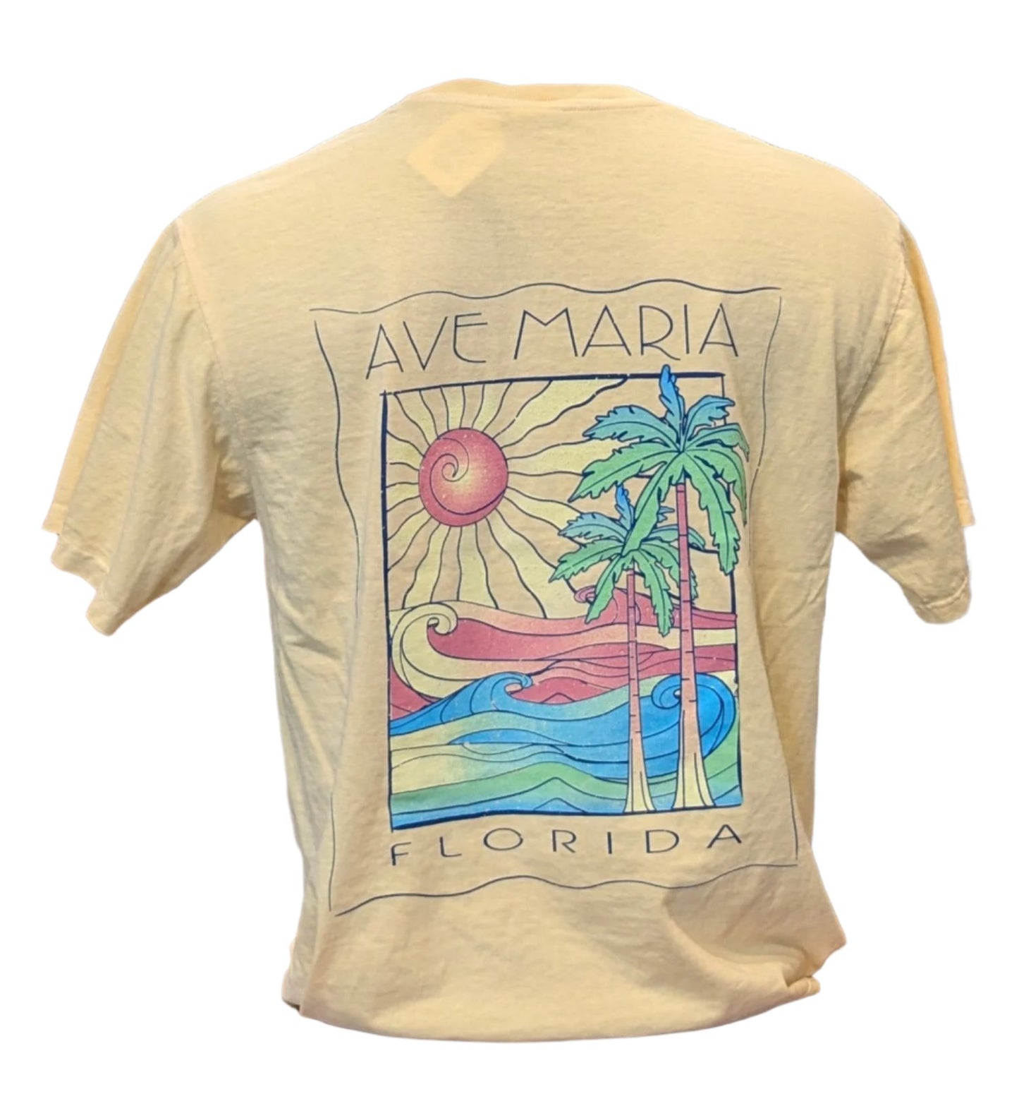 Waves and Palms - Ave Maria FL - Tees - Blue84