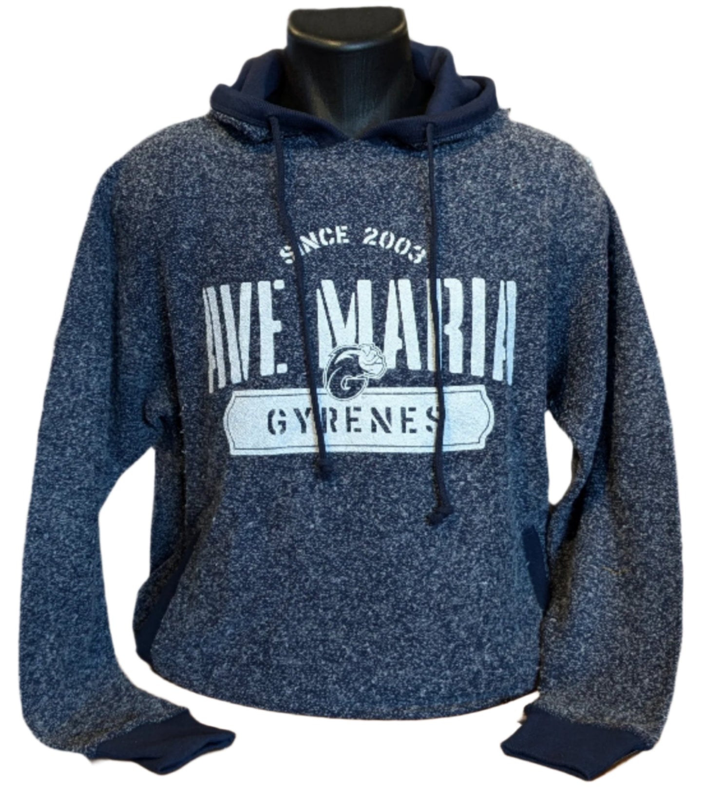 Ave Maria Gyrenes Navy Heather Reverse Hoodie