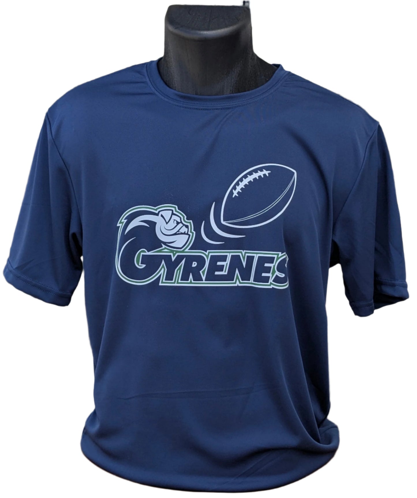 Ave Maria University Gyrenes Football Navy Dri Fit Tee - A4