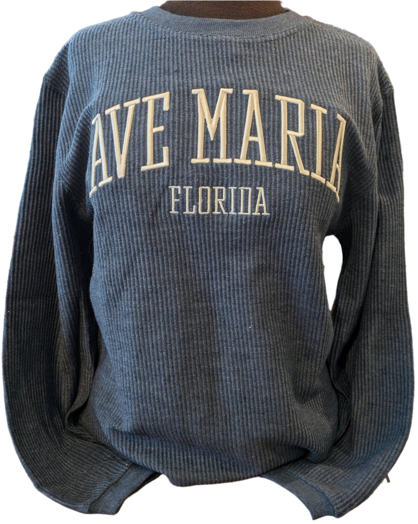 Ave Maria Bryce Corded Crew Embroidered Sweatshirt