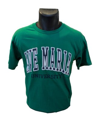 Ave Maria University Puff Print Tee - Blue 84