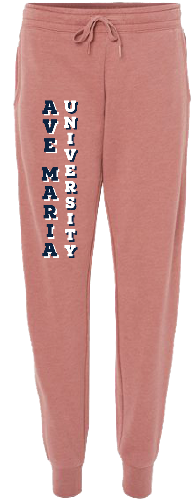 Ave Maria University Ladies Dusty Rose Sweatpants-Independent Trading Co