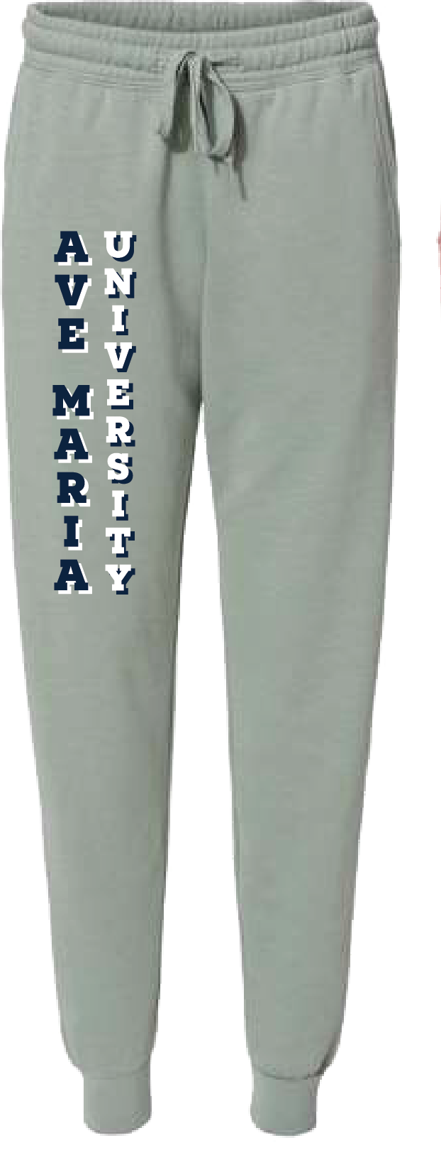 Ave Maria University Ladies Sage Green Sweatpants-Independent Trading Co