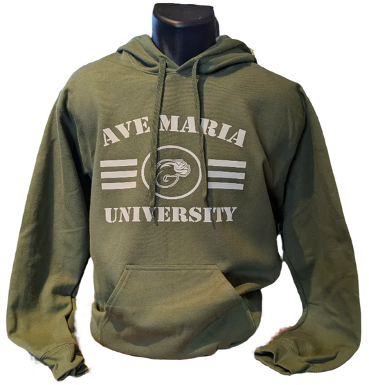 Ave Maria University Military Green Hoodie