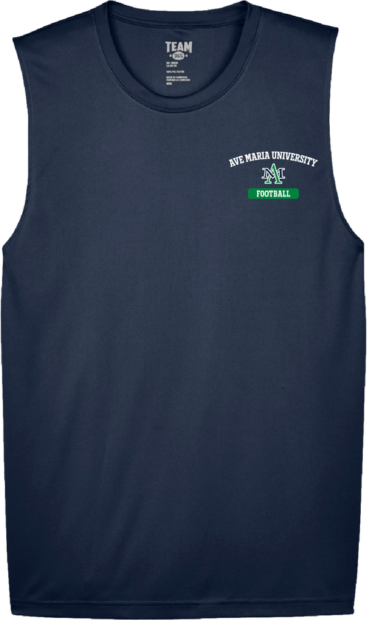 AM Logo Football - Navy TEAM365 Tank Tee