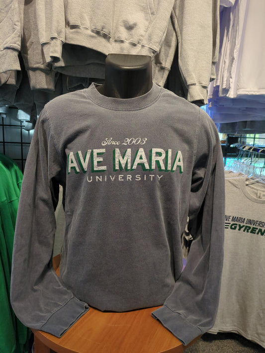 Ave Maria University - Comatose - Heritage heavyweight Long Sleeve Tee