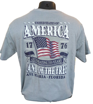 Ave Maria Florida Land of the Free Flag Tee