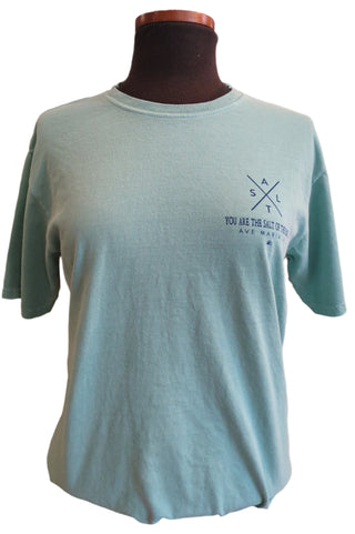 "You Are The Salt of the Earth" Short sleeve tee - Blue 84