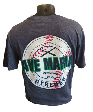 Ave Maria Baseball Tee - Blue 84