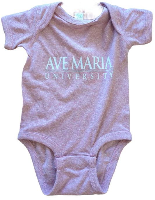 Ave Maria University Pink Onesie