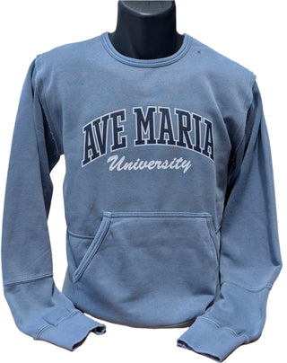 Ave Maria University Ladies Crewneck - Coastal Color