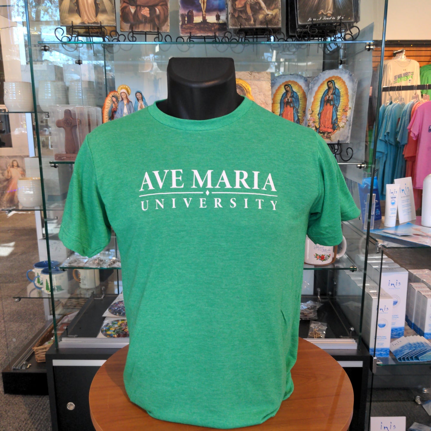 Ave Maria University with Diamond Logo Tee - Tultex