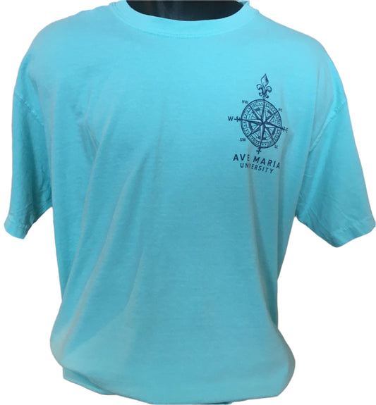 Ave Maria Florida Compass & Map Short Sleeve T-Shirt