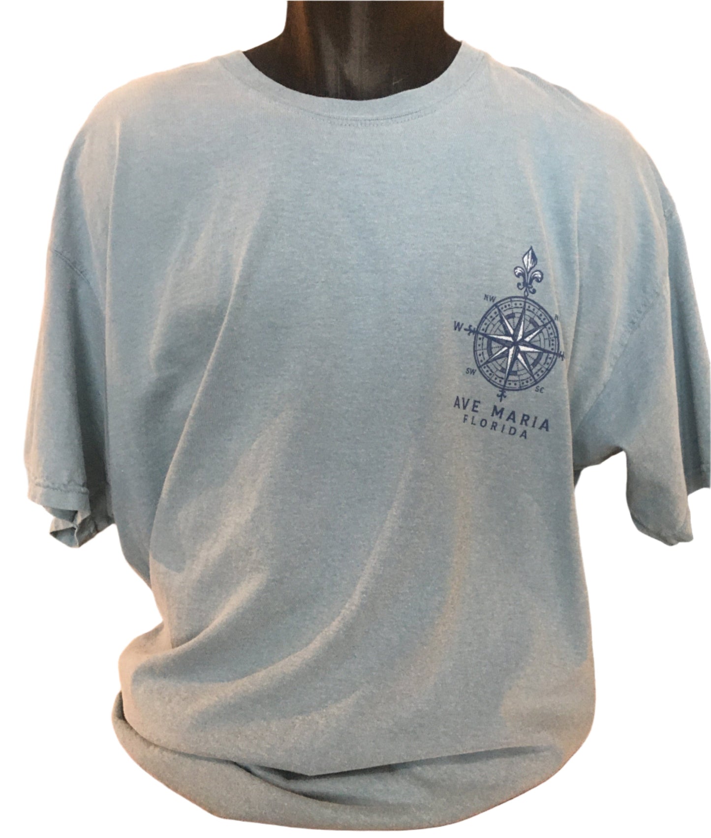 Ave Maria Florida Compass & Map Short Sleeve T-Shirt