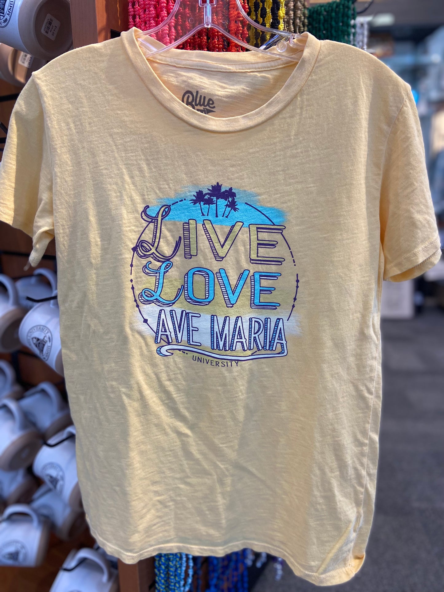 Live Love Ave Maria - youth Tee - Blue 84