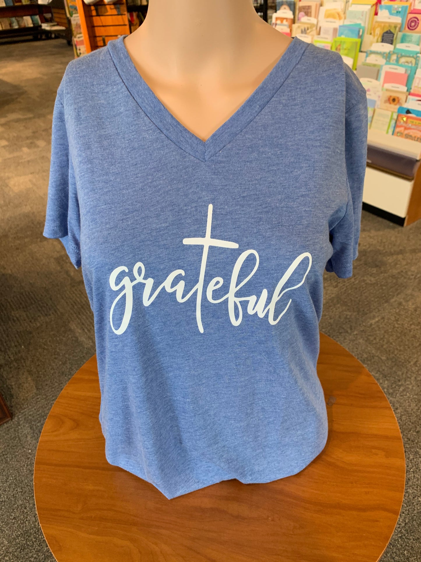 "Give Thanks to the Lord" Ps 118:29 "Grateful" Short Sleeve Tee