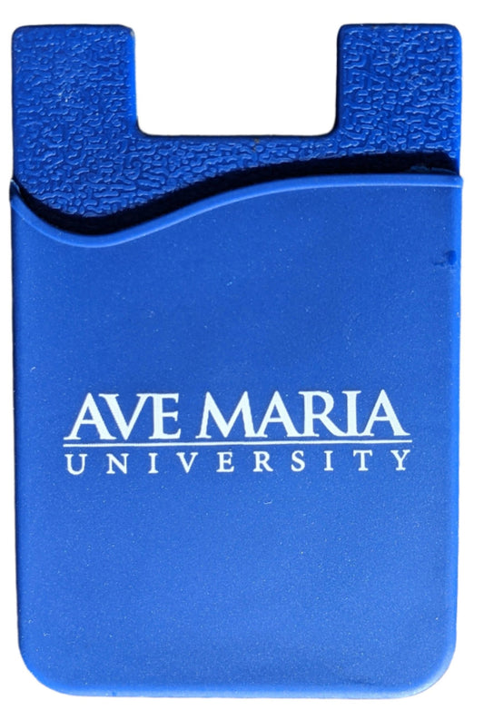 Ave Maria University Silicone Cell Phone Card Holder