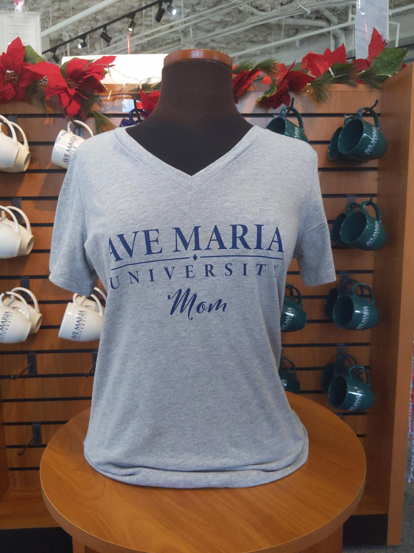 Ave Maria University Mom Short Sleeve V-Neck