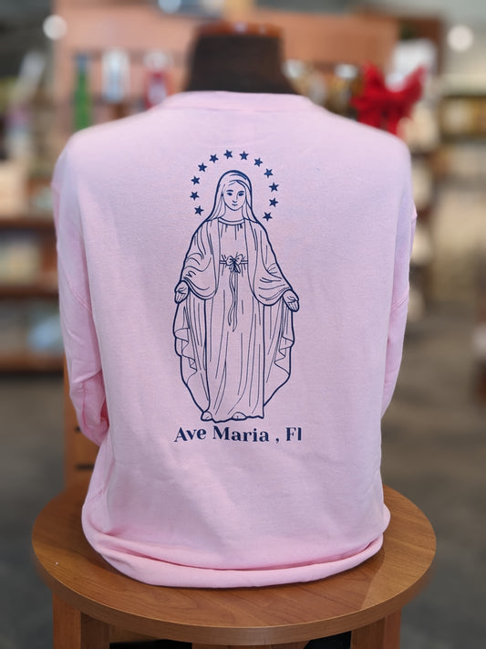 Our Lady of Grace Pink Crew Sweatshirt