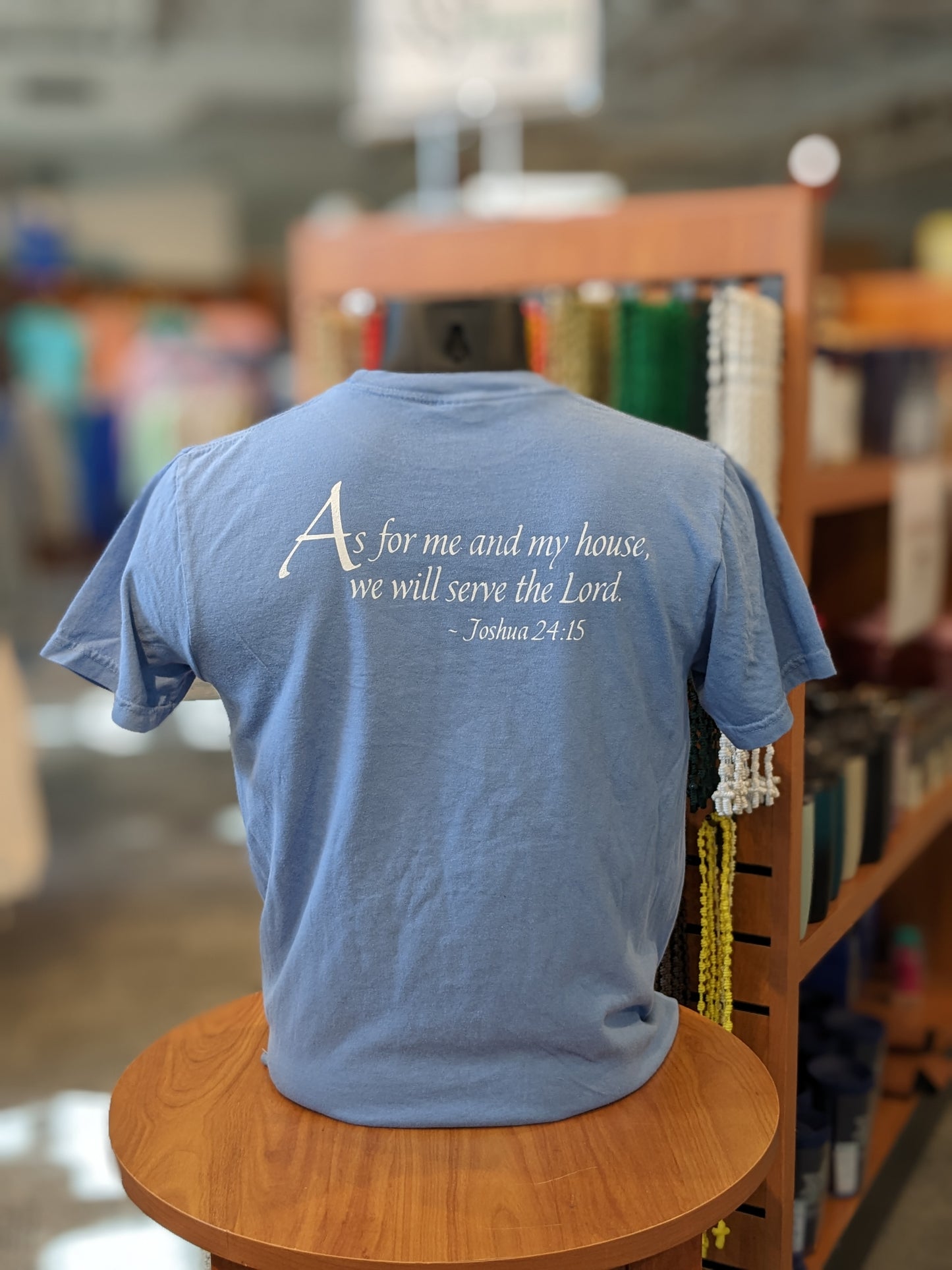 Ave Maria - "As for Me and My House" - Comfort Colors Denim Tee