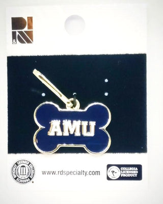 AMU Navy Blue Dog Bone Collar Tags