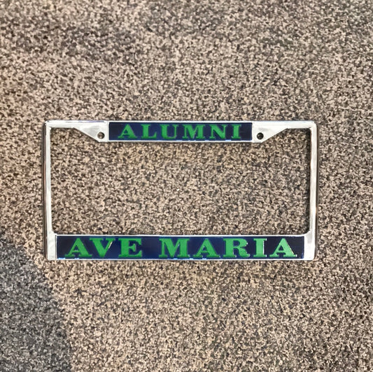 Ave Maria Alumni Chrome Plated License Plate